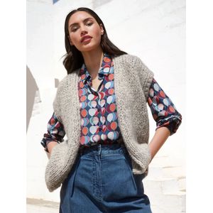 Inkadoro - Mouwloos Vest - Beige - Casual Stijl