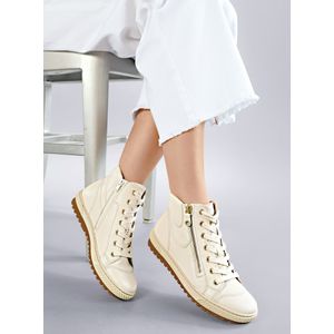 Sneakers schaaps­nappaleer rubberzool Van Gabor wit