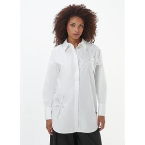 Lange blouse Van TALBOT RUNHOF X PETER HAHN wit