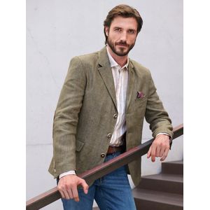 Linnen jas Van Lodenfrey groen