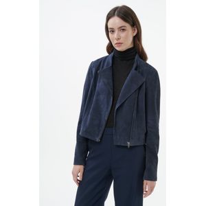 Leren jack Van TALBOT RUNHOF X PETER HAHN blauw