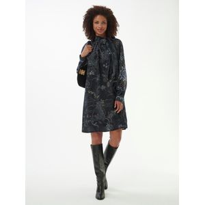 Jurk lange mouwen Van Riani blauw