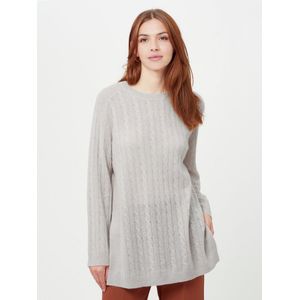 Lange trui 100% kasjmier Van include grijs