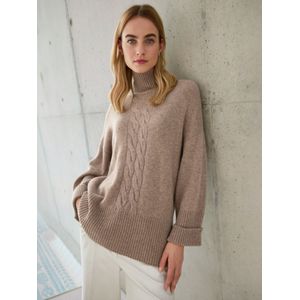 INCLUDE - Trui - Beige - 4-draads Premium-kasjmier - Oversized Model