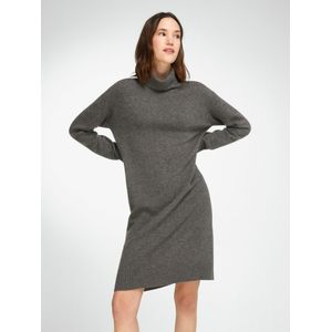 Tricotjurk col 100% scheerwol Van Peter Hahn grijs