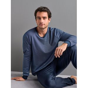 Lange pyjama Van Mey Night blauw