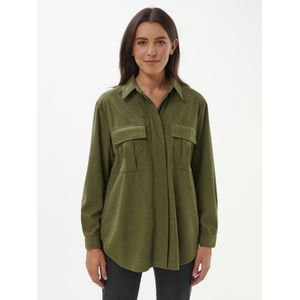 Cordblouse Van Emilia Lay groen