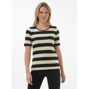 Shirt ronde hals Van Peter Hahn zwart