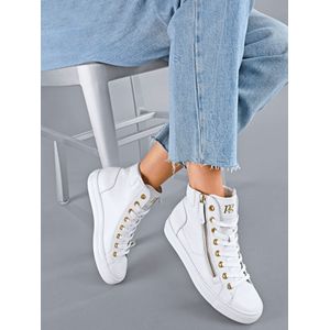 Enkelhoge sneakers rits Van Paul Green wit
