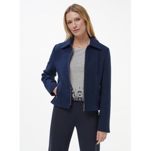 Kort bouclé-jasje Van BASLER blauw