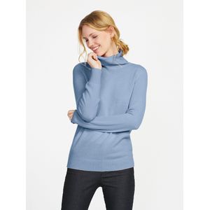 Coltrui 100% kasjmier lange mouwen Van Peter Hahn blauw