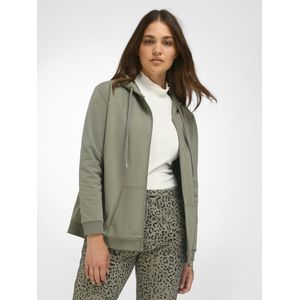 Sweatvest capuchon en lange mouwen Van Emilia Lay groen