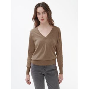 Trui V-hals Van Peter Hahn bruin