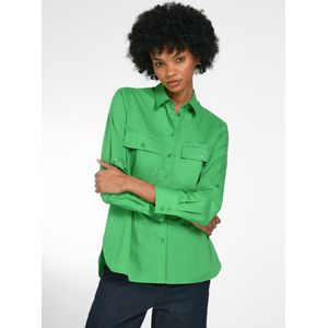 Blouse 100% katoen Van Peter Hahn groen