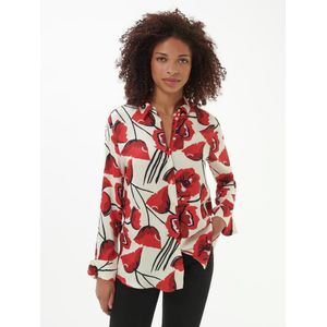 Blouse lange mouwen Van Eterna wit
