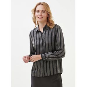 Blouse lange mouwen Van Peter Hahn grijs