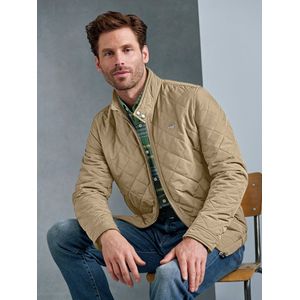 Doorgestikte blouson microvezel Van GANT beige