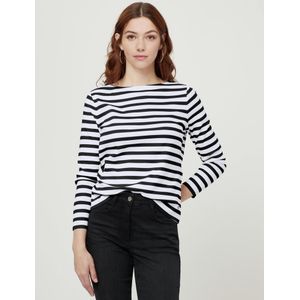 Gestreept shirt Van BASLER wit