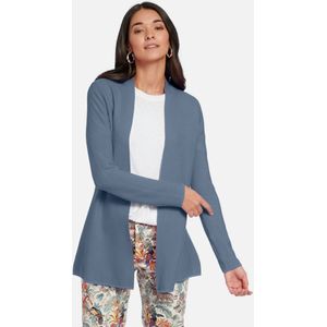 Vest 100% SUPIMA®-katoen lange mouwen Van Peter Hahn blauw