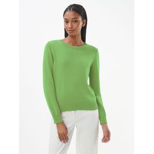 Trui 100% katoen ronde hals Van Peter Hahn groen