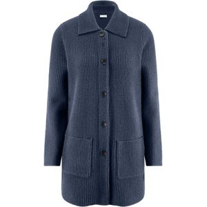 Lang vest in kasjmiermix Van include blauw