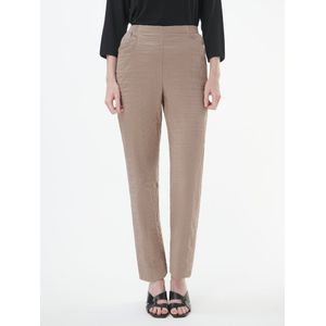 Broek taps toelopende pasvorm Van Peter Hahn beige