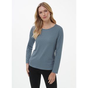 Shirt ronde hals Van Peter Hahn blauw