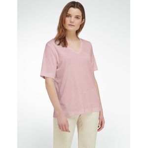 Shirt V-hals en korte mouwen Van Peter Hahn roze