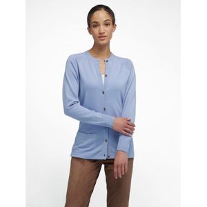 Vest 100% scheerwol model Ida Van Peter Hahn blauw