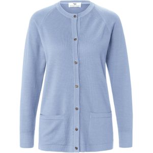 Vest 100% scheerwol model Ida Van Peter Hahn blauw