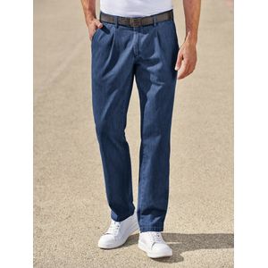 Bandplooibroek model luis Van Eurex by Brax denim