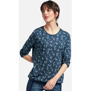 Shirt ronde hals en lange mouwen Van Peter Hahn blauw