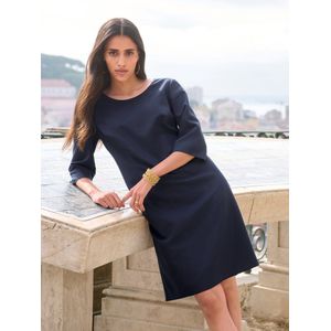 Jurk ronde hals Van Peter Hahn blauw