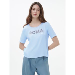 Shirt ronde hals Van Laura Biagiotti Roma blauw