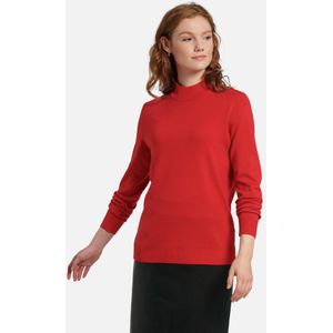 Trui staande kraag, model Gudrun Van Peter Hahn rood