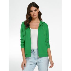 Sweatvest capuchon en lange raglanmouwen Van Joop! groen