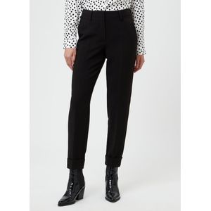 Enkellange broek persplooien Van Fadenmeister Berlin zwart