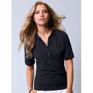 Poloshirt model Zoey logoborduursel Van Bogner blauw