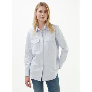 Blouse lange mouwen Van Peter Hahn blauw