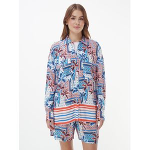 Lange blouse Van MYBC blauw