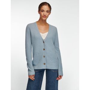 Vest zijde en kasjmier Van include blauw