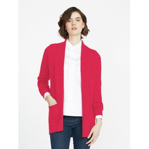 Lang vest 100% scheerwol Van Peter Hahn pink