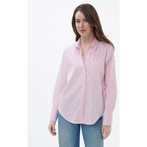 Lange blouse lange mouwen Van Peter Hahn wit