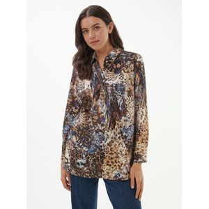 Blouse lange mouwen Van Anna Aura beige