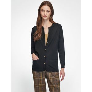 Vest 100% scheerwol model Ida Van Peter Hahn zwart