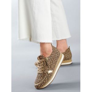 Sneakers leer Van Gabor beige
