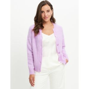 Vest gemaakt 100% kasjmier Van Peter Hahn paars