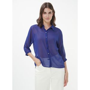 Blouse Van Peter Hahn blauw