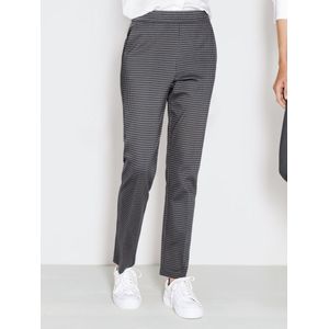 Broek smalle pijpen Van Peter Hahn grijs