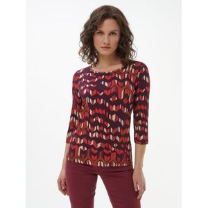 Shirt ronde hals Van Peter Hahn rood